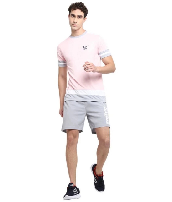 YUUKI - Pink Polyester Regular Fit Mens Sports T-Shirt ( Pack of 1 ) - None