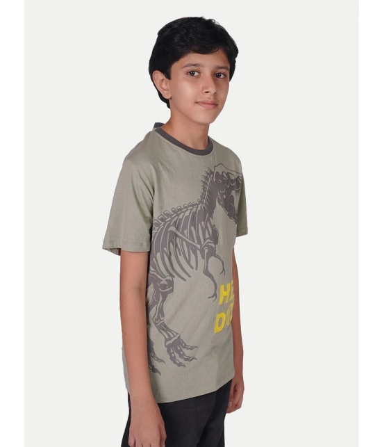 Radprix Grey Cotton Boys T-Shirt ( Pack of 1 ) - None