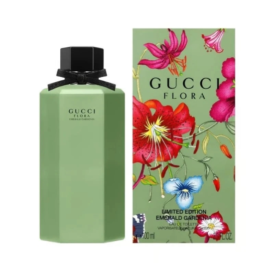 Gucci Flora Emerald Gardenia Women EDT Spray Limited Edition 100ml/3.4 fl oz - Floral & Fresh Fragrance