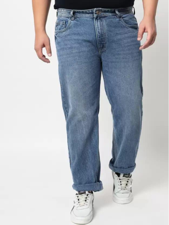 Men Regular Mid Rise Light Blue Jeans