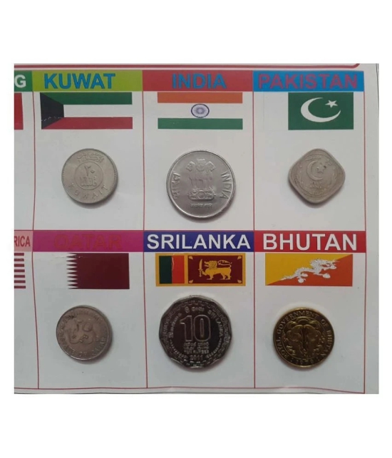 Hop n Shop - Hop n Shop World 10 Coins Set from 10 Different Countries with Beautiful Display Sheet Collectible 10 Numismatic Coins