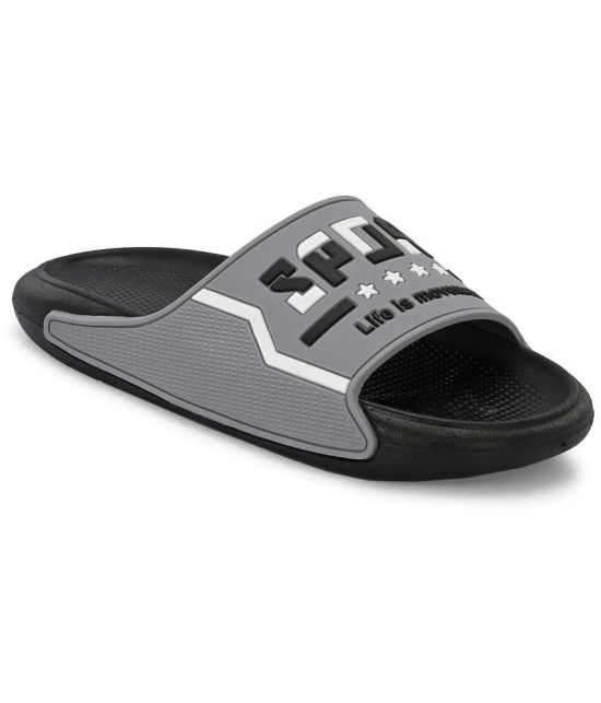 Aadi Grey Mens Slide Flip Flop - None