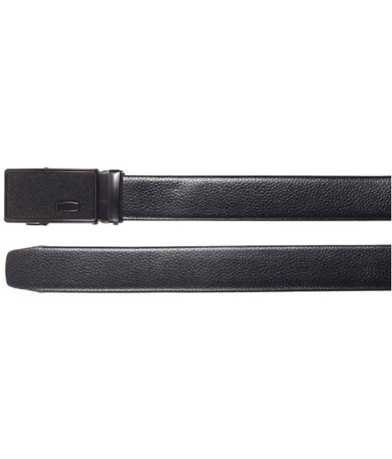 Zacharias - Black Leather Men's Casual Belt ( Pack of 1 ) - None