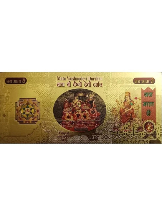 New Collection 24K Gold Plated Sri Mata Vaishno Devi Beautiful Gift & Collectible