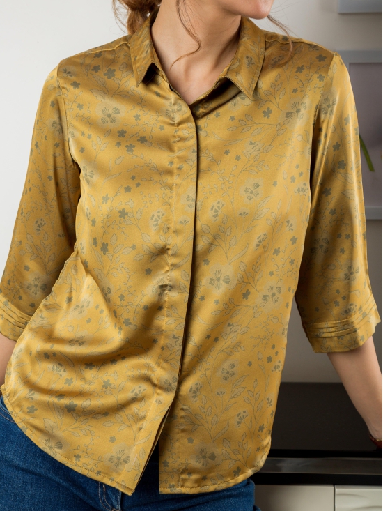 Rumi Satin Shirt-M