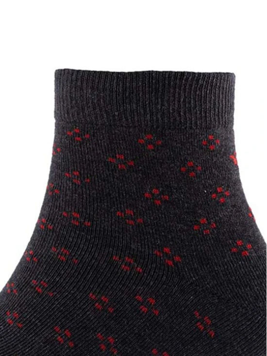 Men Pack Of 2 Patterned Cotton Ankle Length Socks