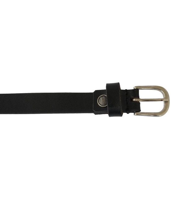 STYLE SHOES Womens Black Leather Cinch Belt Belt ( Pack of 1 ) - None