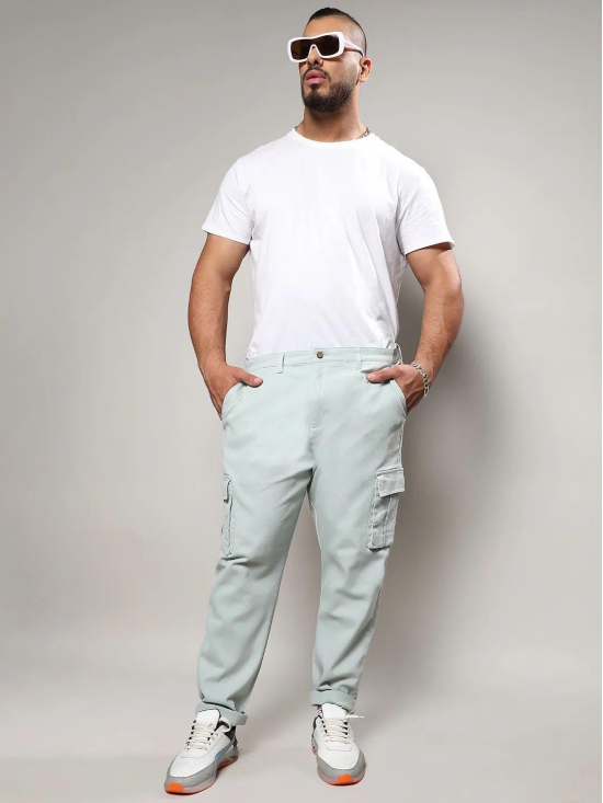 Sage Green Cargo Trousers Green 40