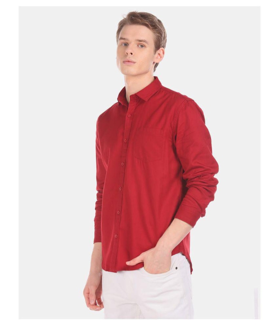 Ruggers Cotton Blend Red Shirt - None