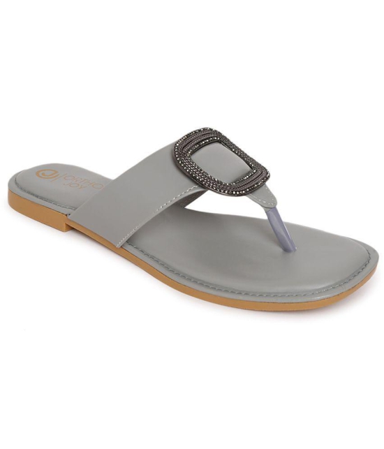 ORTHO JOY - Gray Women's Flats - None