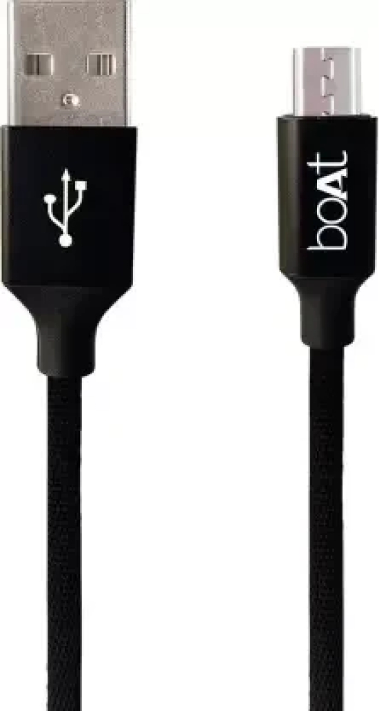 boAt Micro USB 150 Charging Cable (1.5 Meter) Black