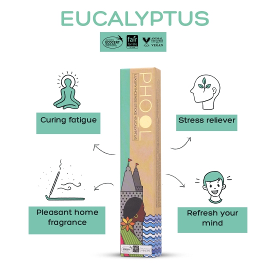 Phool Natural Incense Sticks - Eucalyptus