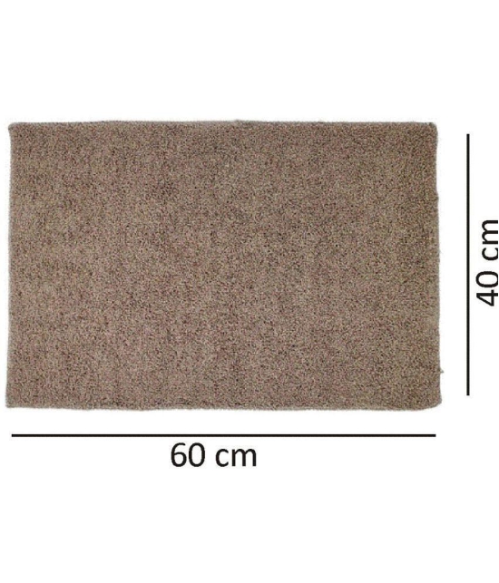 Abhikram Brown Single Door Mat - ( 60 X 40 ) - Brown