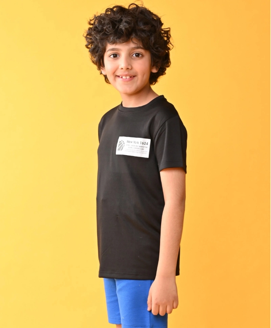 NEW YORK 1624 SPORTY SHORT SLEEVE T-SHIRT - BLACK-9-10 YEARS / 1N / BLACK