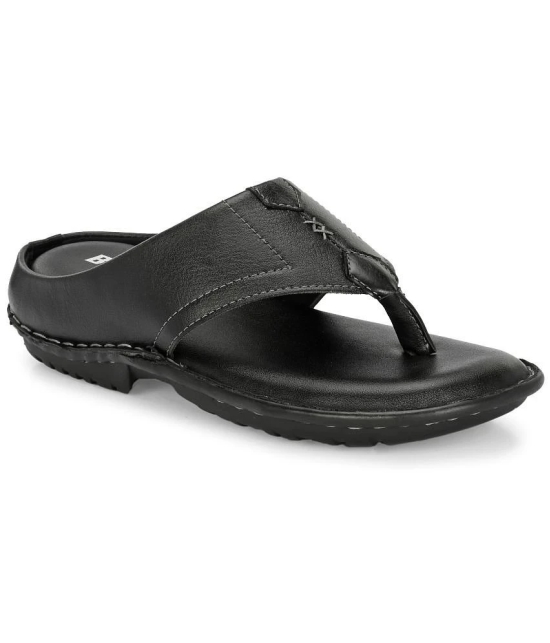 Bucik BLACK Mens Leather Slipper - None