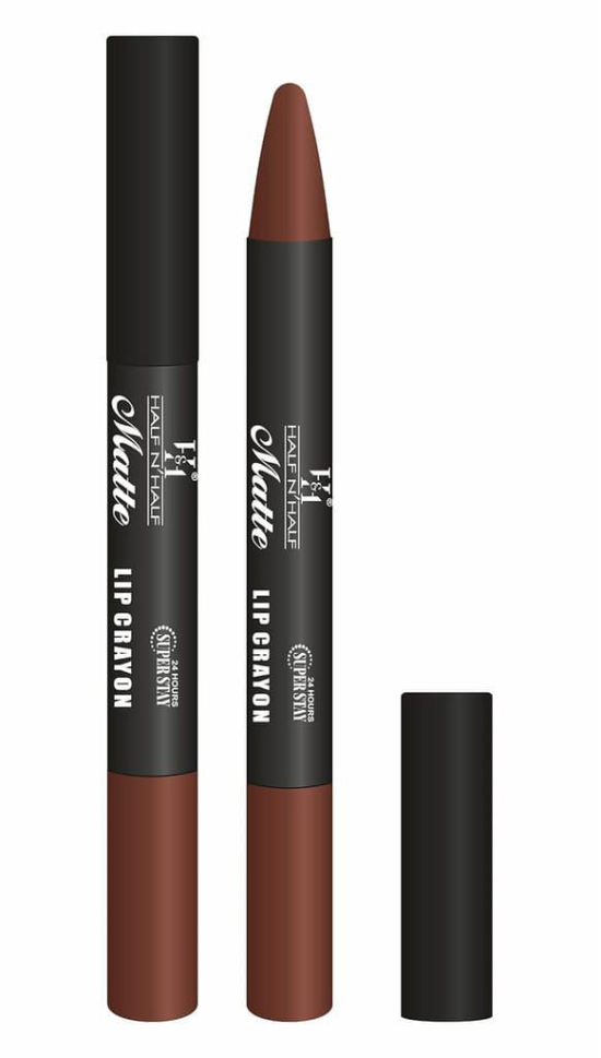 Buy 1 Get 1 Free! Half N' Half Lipstick 07-Dark Chocolate (Matte)