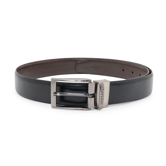 Red Tape TextuRed Reversible Leather Belt For Men | Classic And Durable