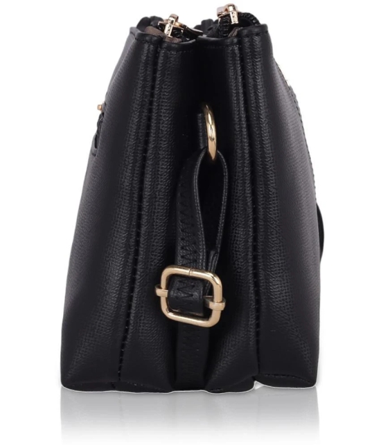 Nicoberry Black PU Sling Bag - Black