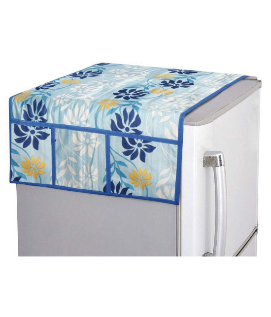 E-Retailer Set of 2 Polyester Blue Washing Machine Cover for Universal Front Load - Blue