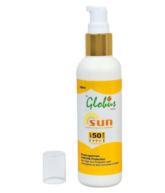 globus remedies Sunscreen Lotion SPF 50 PA+++ 100 g