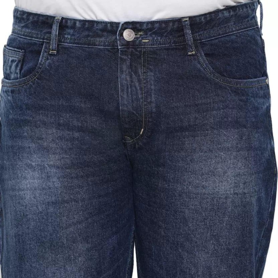 Men Regular Mid Rise Blue Jeans