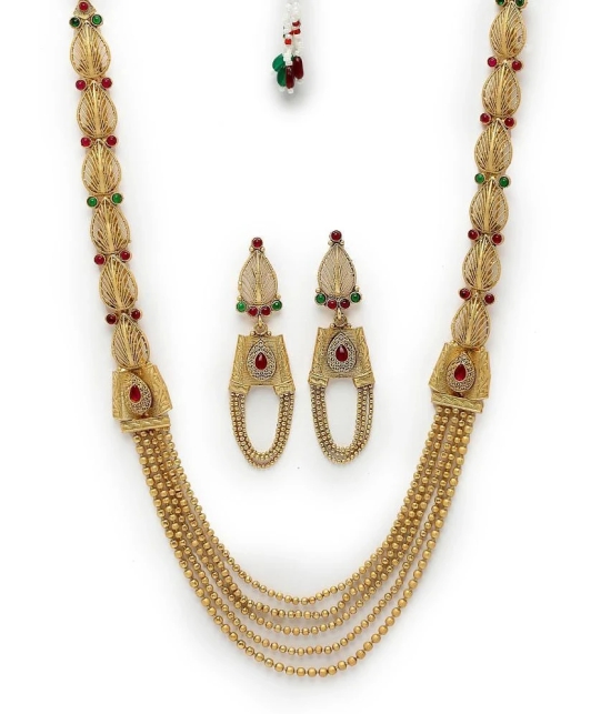 Sukkhi Gold Alloy Necklace Set ( Pack of 1 ) - Gold