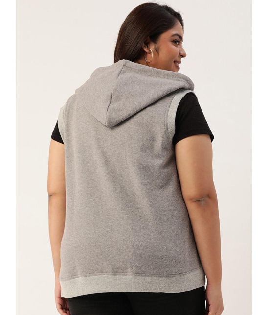 Rute Fleece Grey Hooded Sweatshirt - None