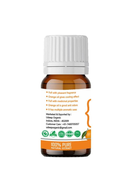 Havintha Orange Essential Oil for Fresh Mood, Dandruff and Acne Solution | 100% Organic - 15 ml.