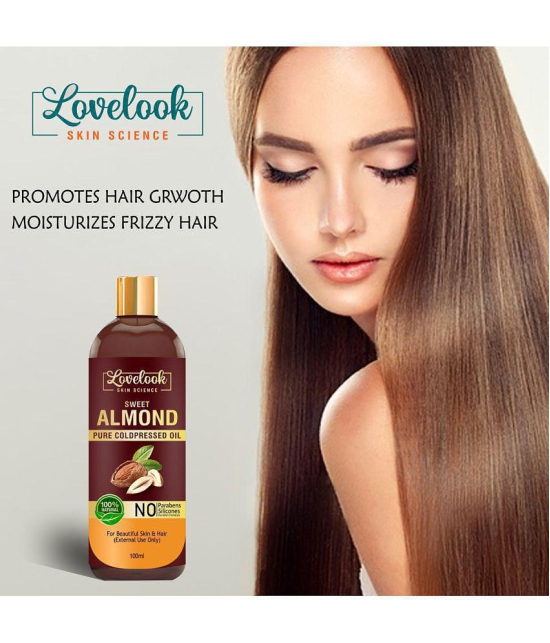 Lovelook Sweet Almond Oil for Hair & Skin 100 mL