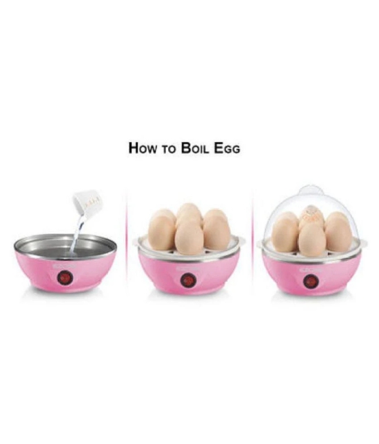 Egg Boiler/Egg Poacher/ 7 Egg Cooker/Electric Egg Boiler/ Egg Steamer/ Home Machine Egg Boiler With Egg Tray - Multicolor