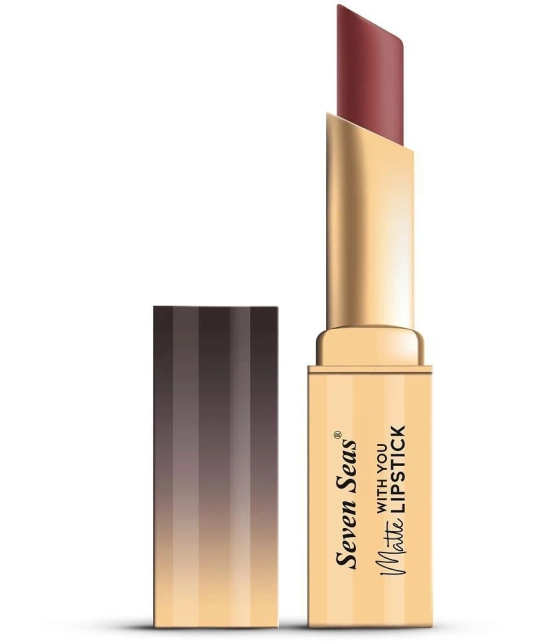 Seven Seas Long Lasting | Matte Finish | Longwear | Matte With You Lipstick (Rosewood 3.5g)