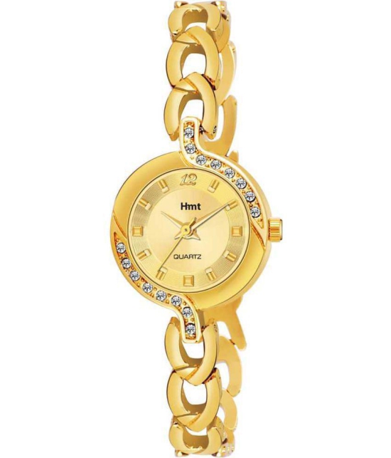 HAMT Gold Metal Analog Womens Watch