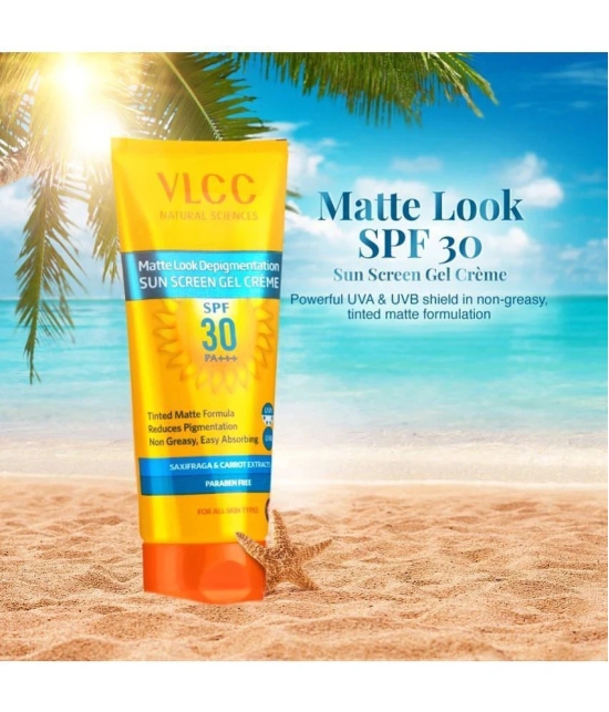 VLCC Matte Look SPF 30 PA ++ Sunscreen Gel Cream, 100 g with 25 g Extra (Pack of 2)