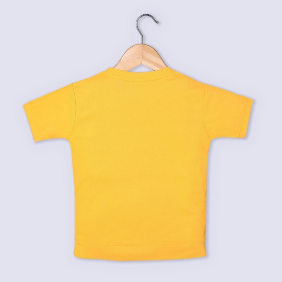 Kids Boys Cotton Blend Half Sleeve Printed T-shirt-10-11Y