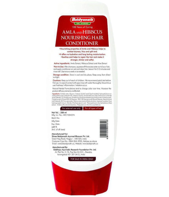 Baidyanath Amla and Hibiscus Hair Conditioner Liquid 200 ml