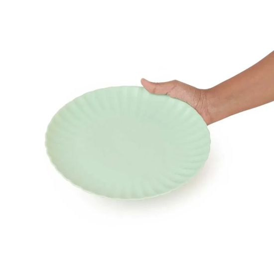 Ceramic Scallop Dinner Plate | Set of 2 Pista