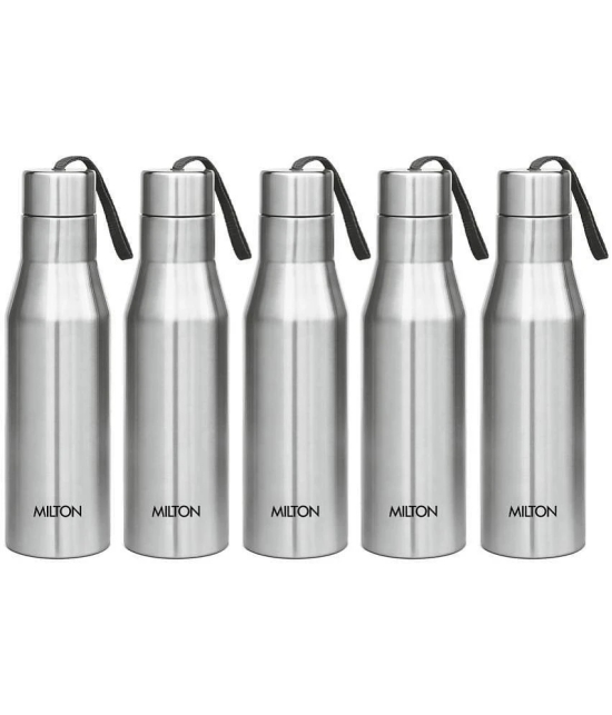 Milton Super 1000 5 Pcs Set Silver 1000 mL Stainless Steel Water Bottle set of 5 - Silver