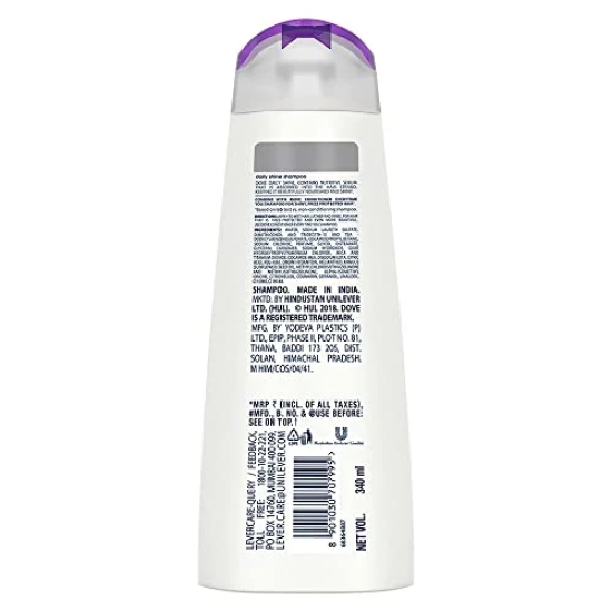 Dove Daily Shine Shampoo, 340 Ml