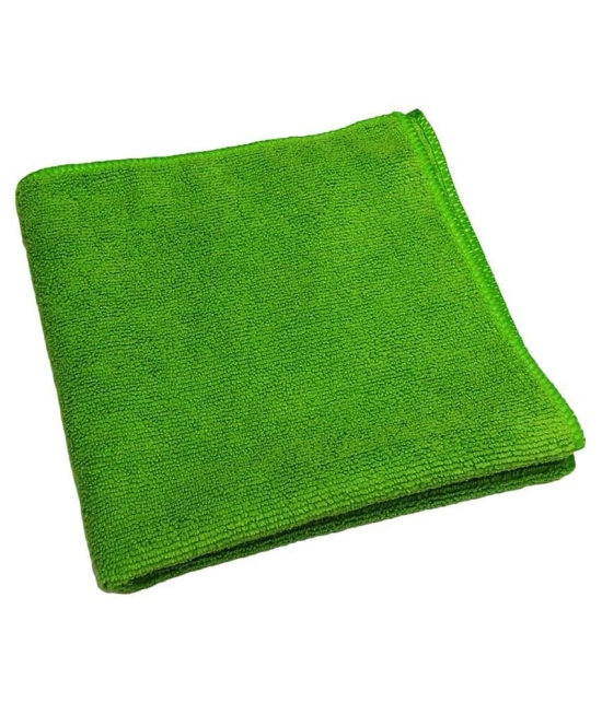 SOFTSPUN Microfiber Hair and Face Care Towel 40X40 cm 340 GSM (Set of 1, green)