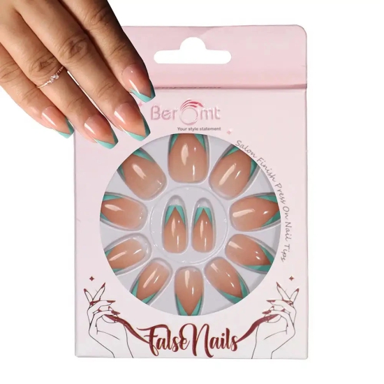 FRENCH TIPS (NAIL KIT INCLUDED)-Terquise