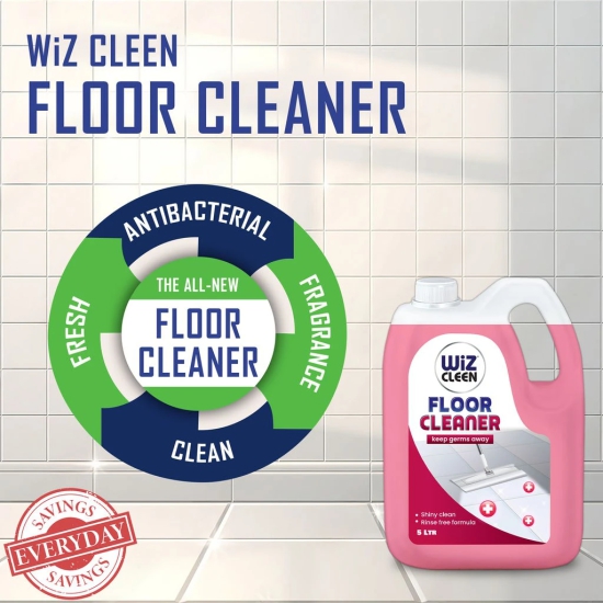 Wiz Rose Floor Cleaner Liquid Refill Can 5L