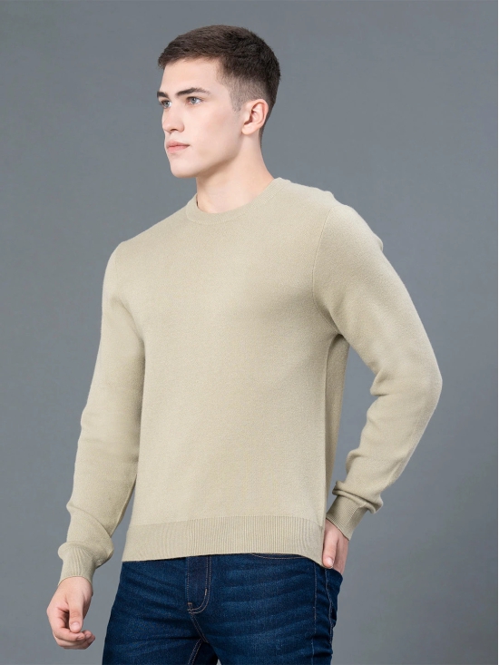 RedTape Round Neck Solid Sweater for Men | Essential Comfort for Every Day