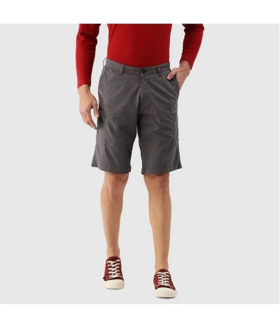 IVOC Grey Cotton Mens Chino Shorts ( Pack of 1 ) - None