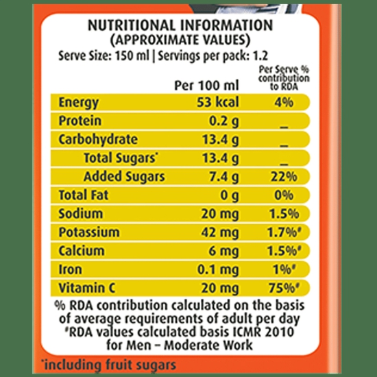 Real Mixed Fruit Juice, 200 Ml (20Ml Free)