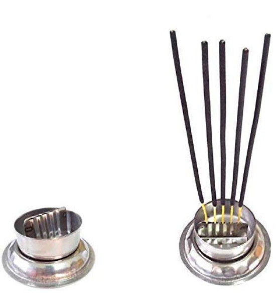 Favour - Stainless Steel Camphor Stand (Pack of 2)