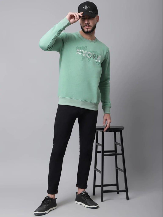 Rodamo Men Green Printed Sweatshirt