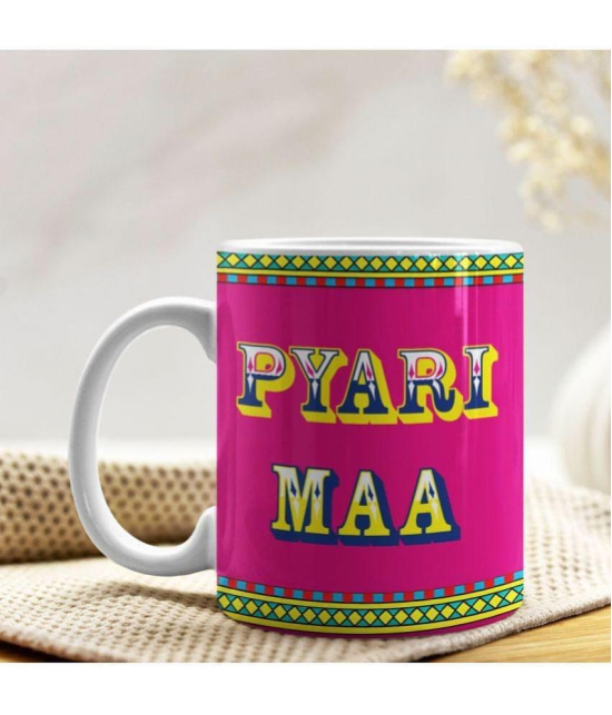 Royals of Sawaigarh - Multicolor Ceramic,Polyester Gifting Combo- Mug With Filled Cusion Cover for Mothers Day