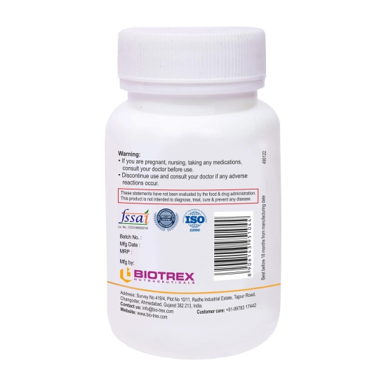 Biotrex Fiber Supplement - 60 Tablets