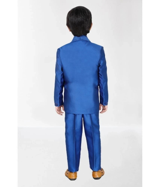 DKGF Fashion - Royal Blue Polyester Boys Suit ( Pack of 1 ) - None