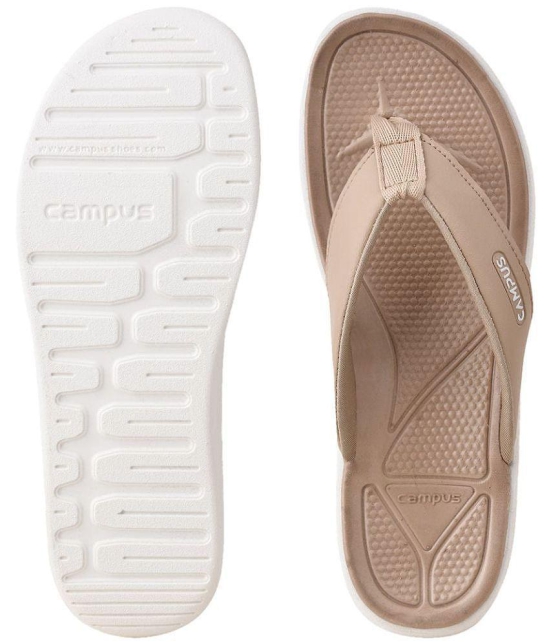 Campus - Beige Women''s Massage Flip Flop - None